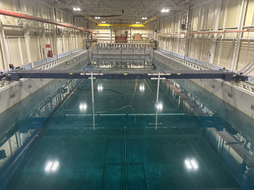 NRC Towing Tank facility — Atlantic Echo prototype testing